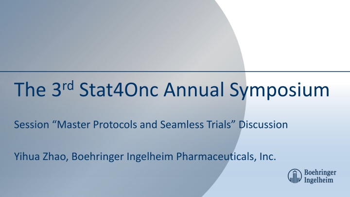 the 3 rd stat4onc annual symposium