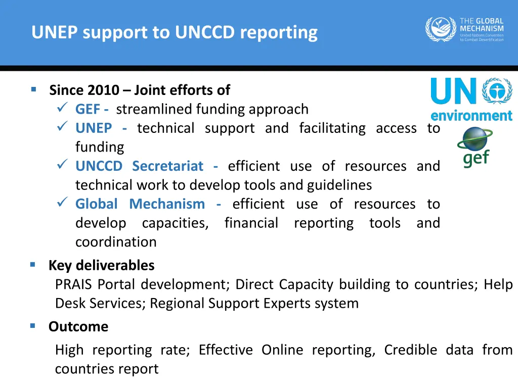 unep support to unccd reporting