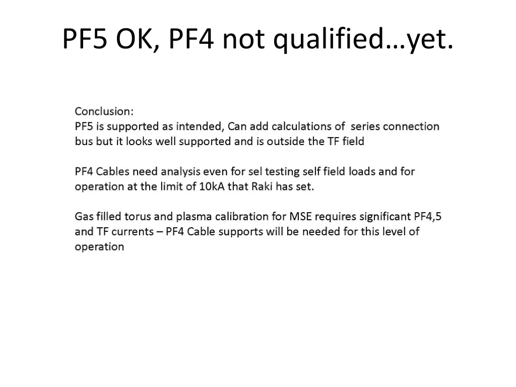 pf5 ok pf4 not qualified yet