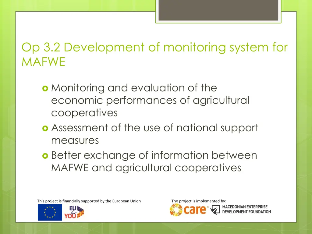 op 3 2 development of monitoring system for mafwe