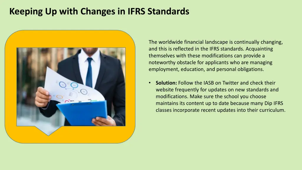 keeping up with changes in ifrs standards