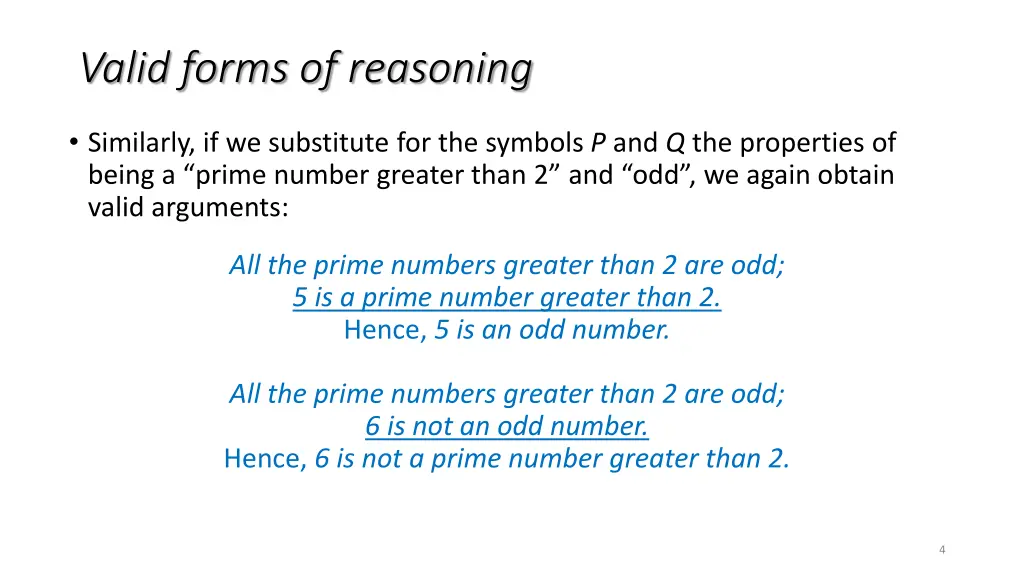 valid forms of reasoning 1