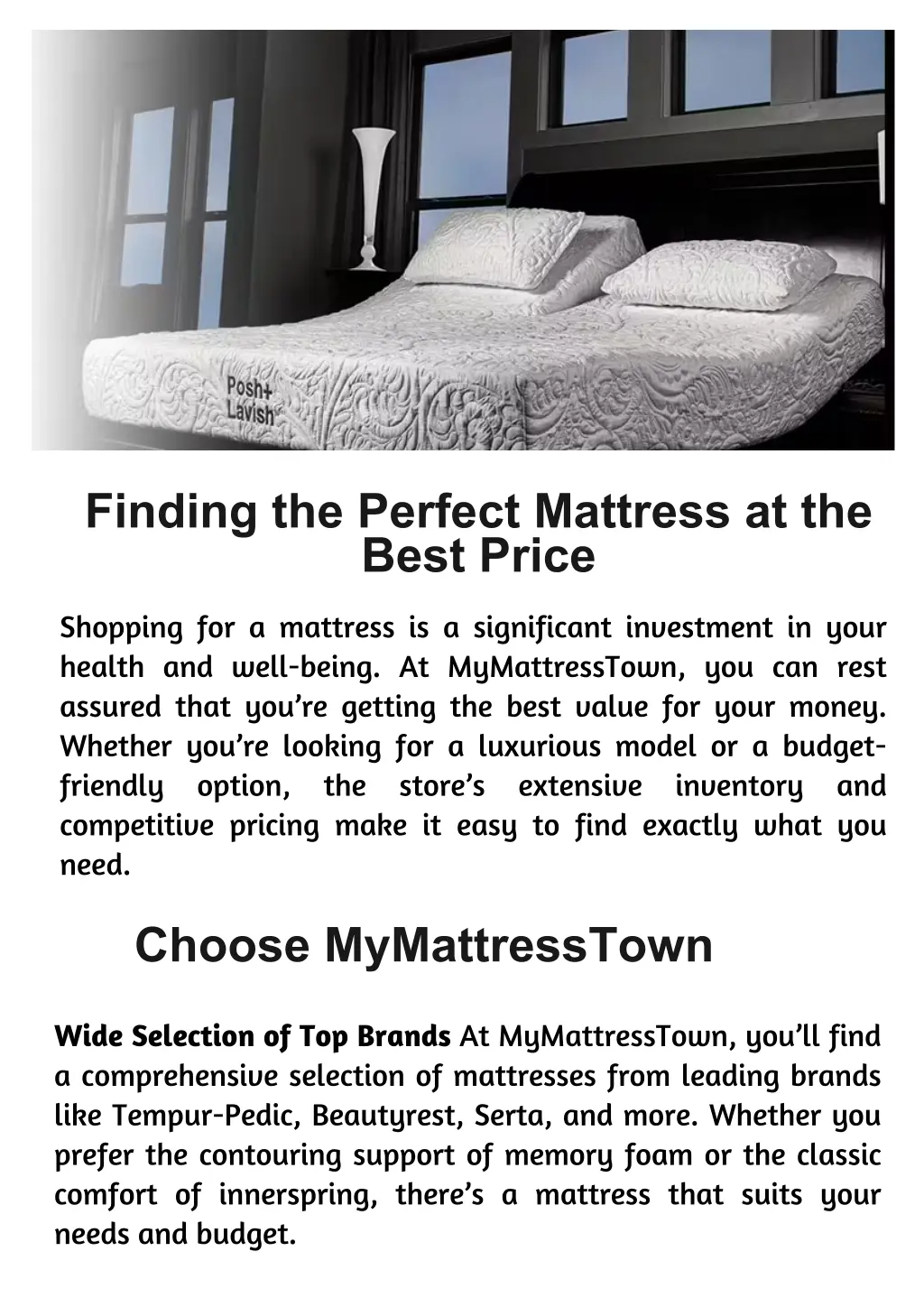 finding the perfect mattress at the best price