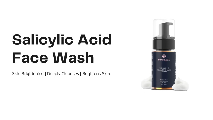 salicylic acid face wash