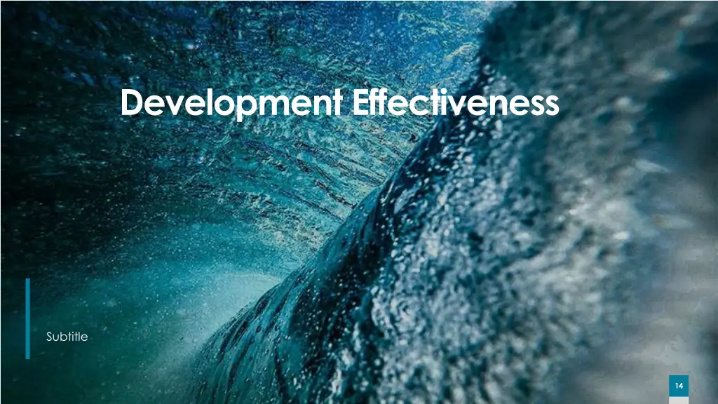 development effectiveness