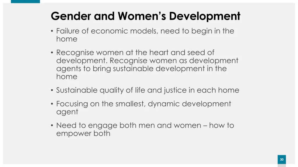 gender and women s development failure