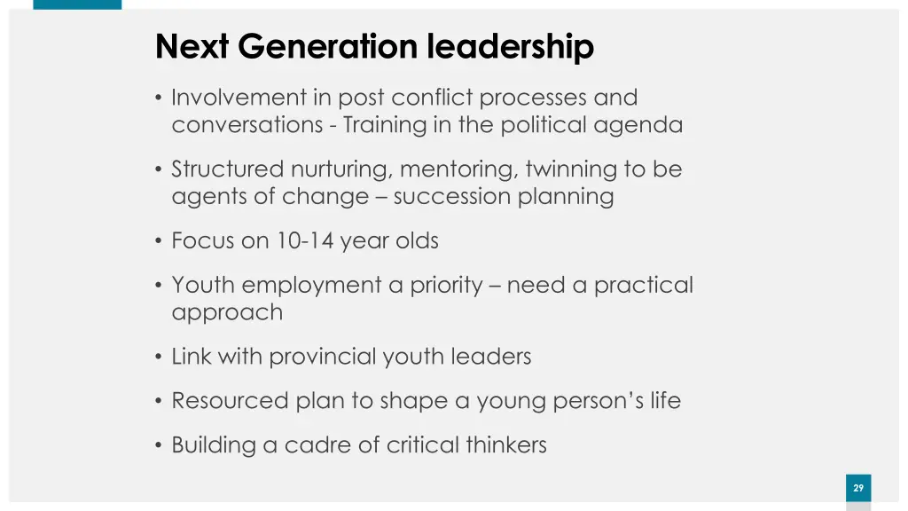 next generation leadership