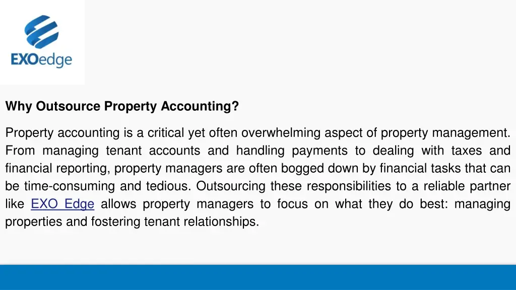 why outsource property accounting