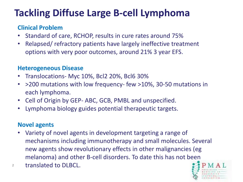 tackling diffuse large b cell lymphoma