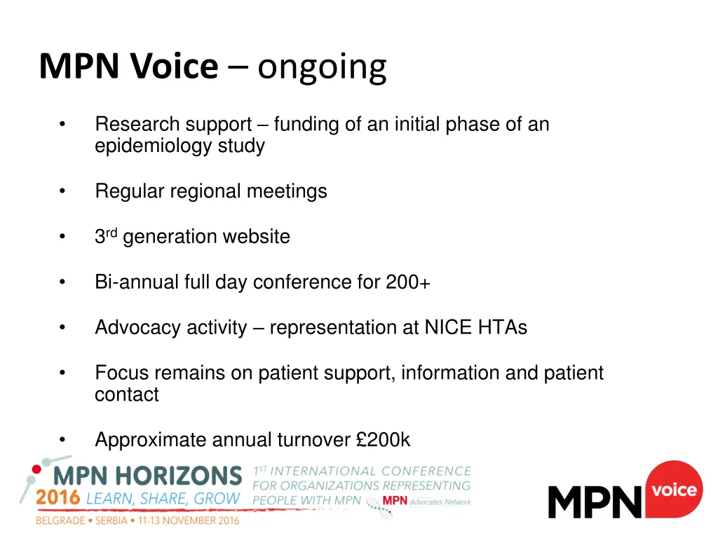 mpn voice ongoing