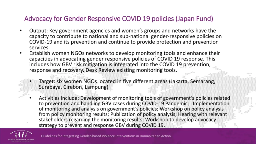 advocacy for gender responsive covid 19 policies