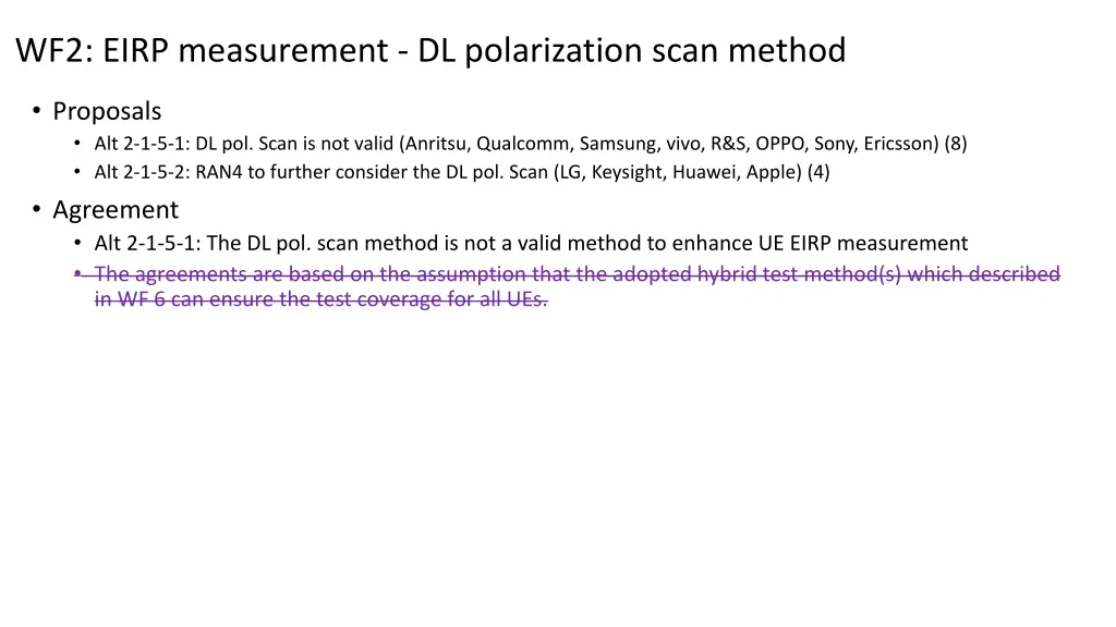 wf2 eirp measurement dl polarization scan method