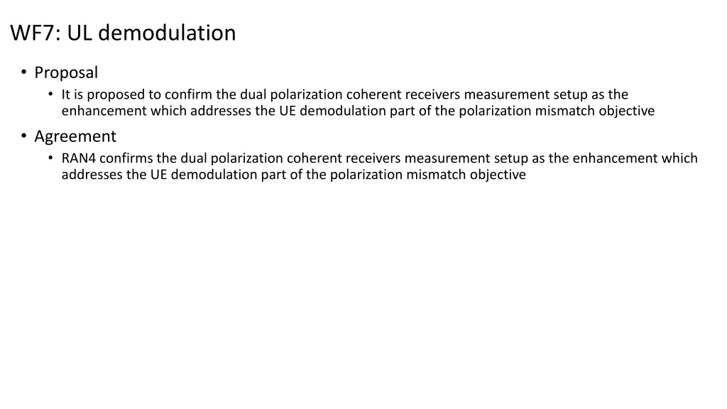 wf7 ul demodulation