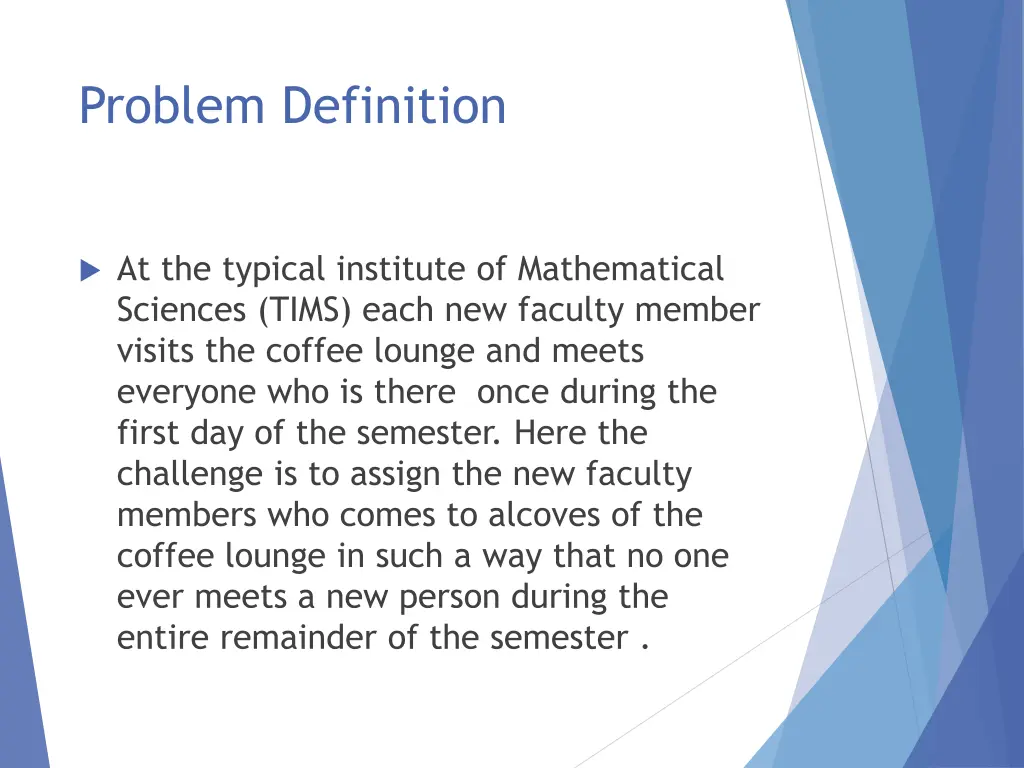 problem definition