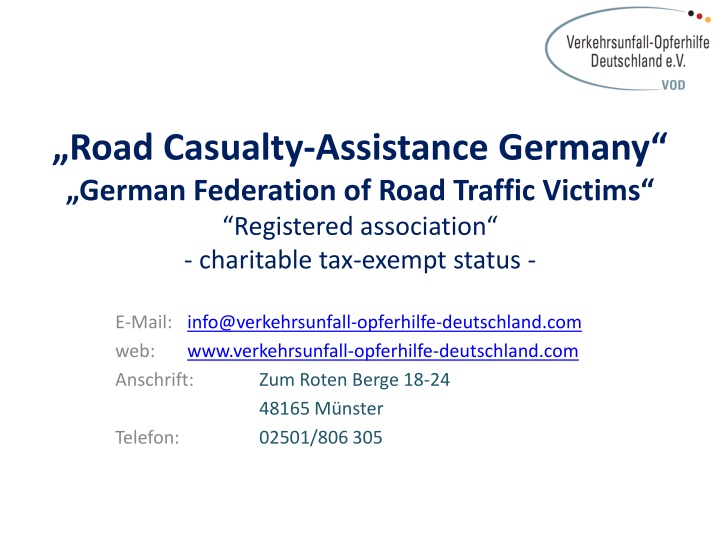 road casualty assistance germany german