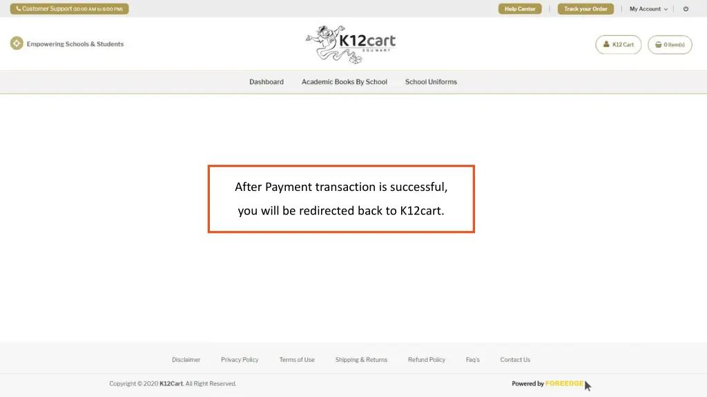 after payment transaction is successful 1