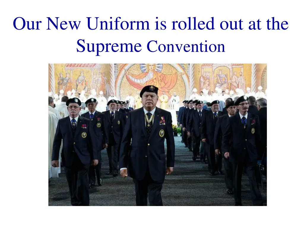 our new uniform is rolled out at the supreme