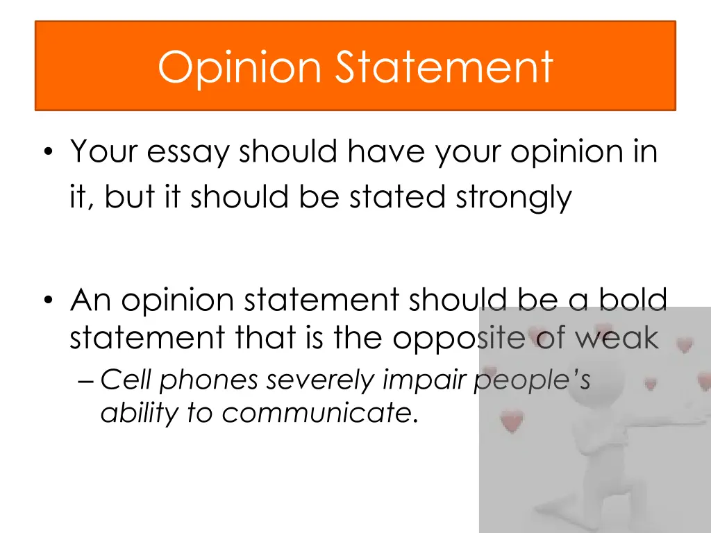 opinion statement