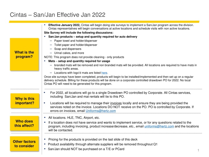 cintas san jan effective jan 2022