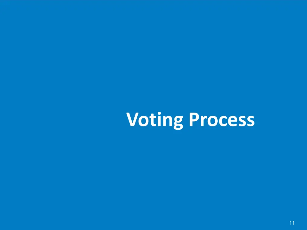 voting process