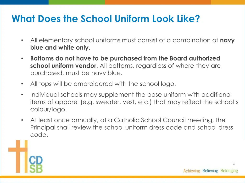 what does the school uniform look like