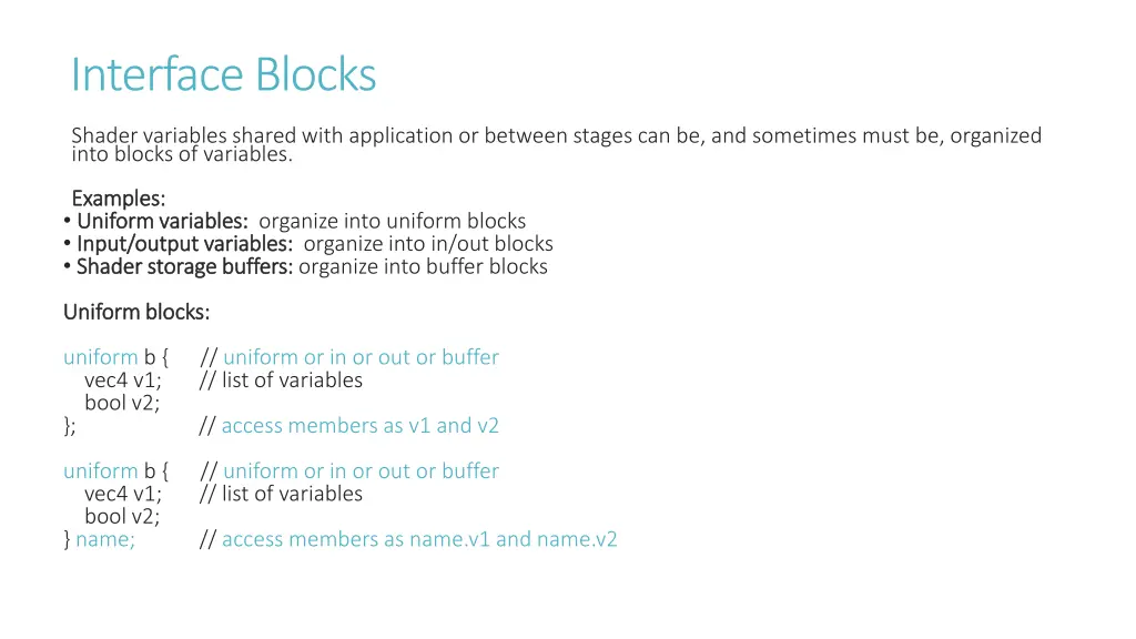 interface blocks