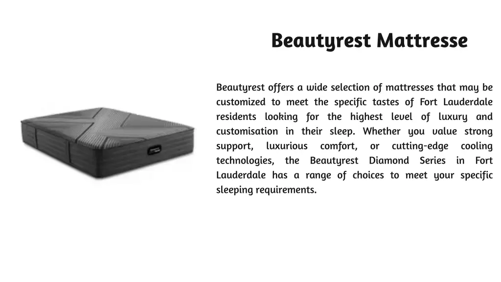 beautyrest mattresse