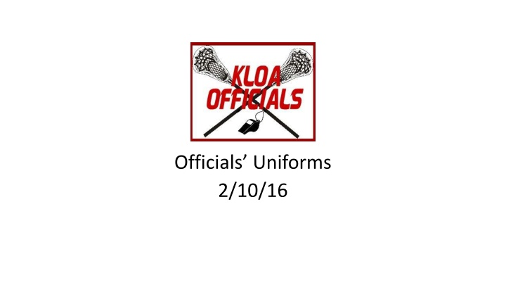 officials uniforms 2 10 16