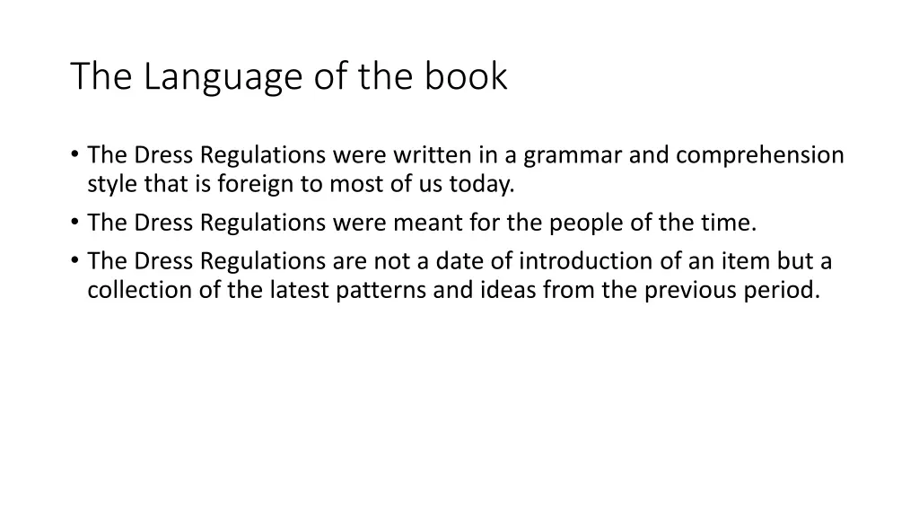 the language of the book