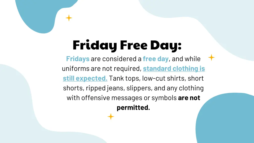 friday free day fridays are considered a free