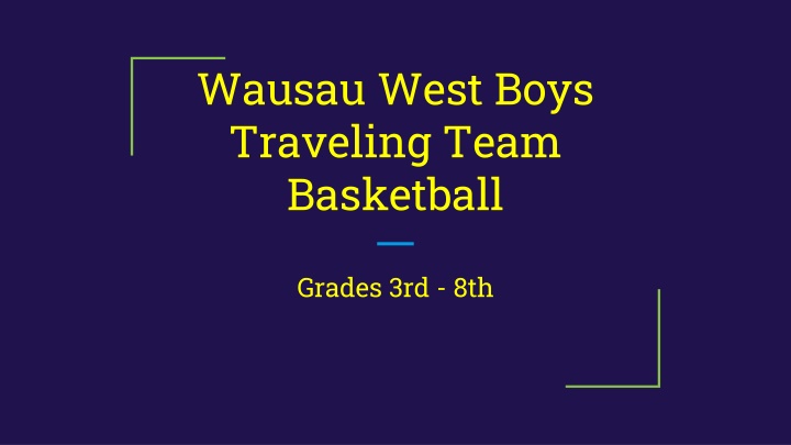 wausau west boys traveling team basketball