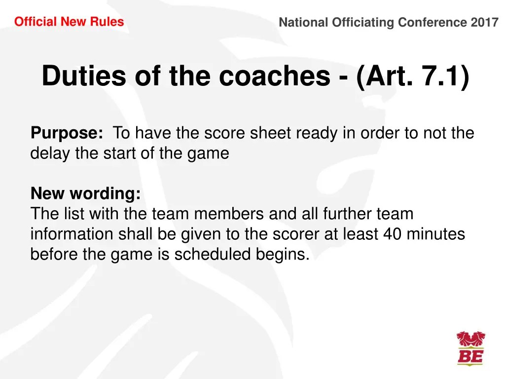 official new rules 1