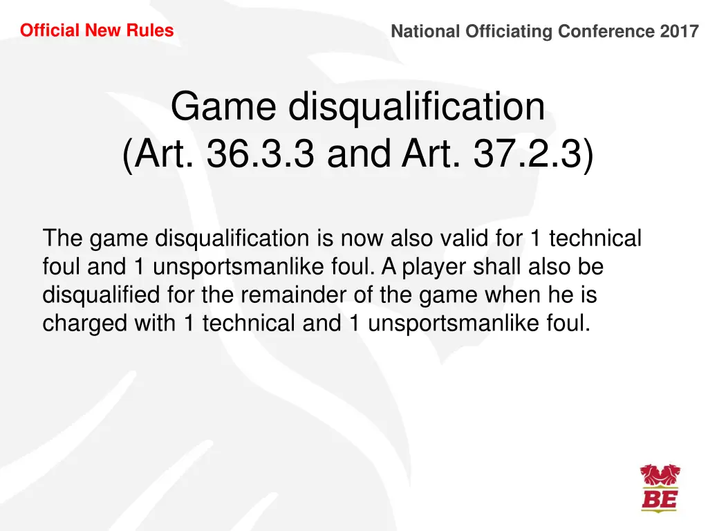 official new rules 6