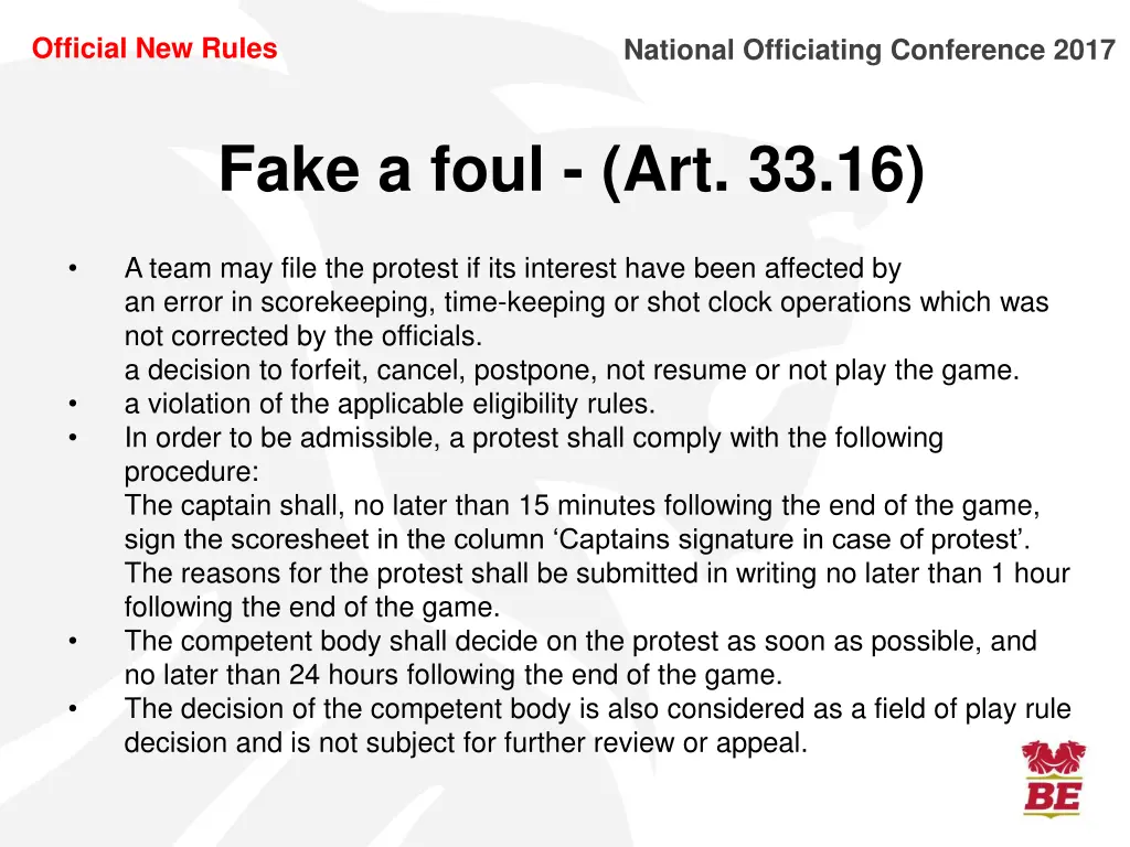 official new rules 7