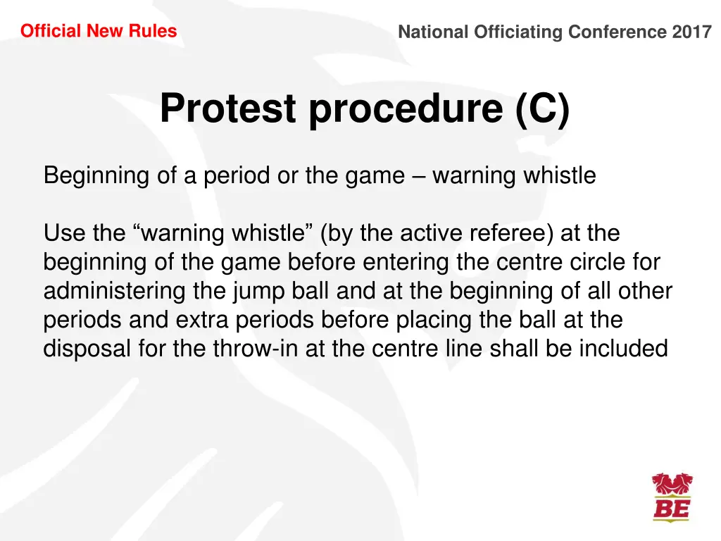 official new rules 9