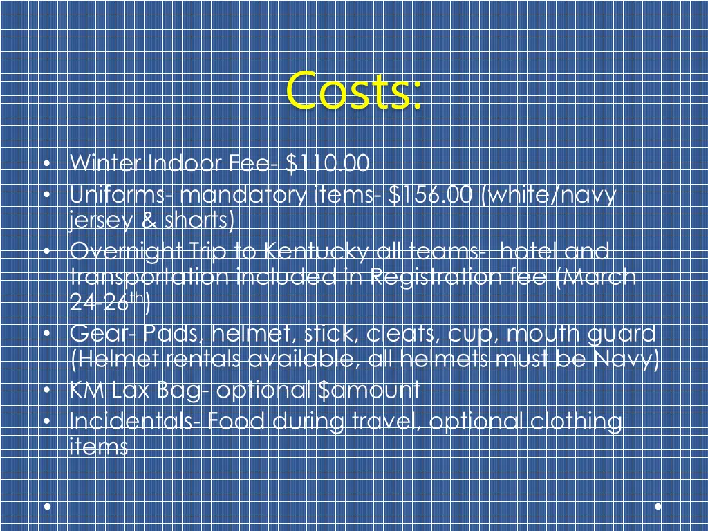 costs