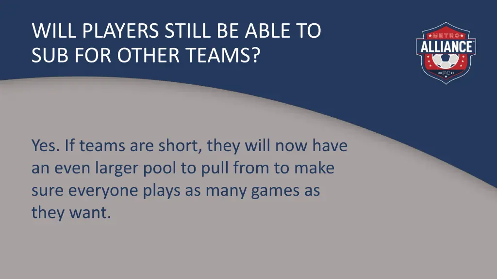 will players still be able to sub for other teams