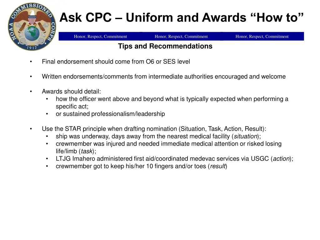 ask cpc uniform and awards how to 2