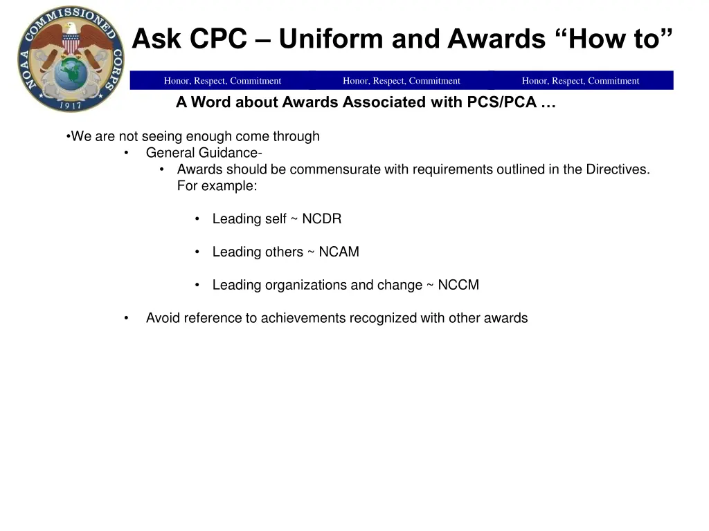 ask cpc uniform and awards how to 7