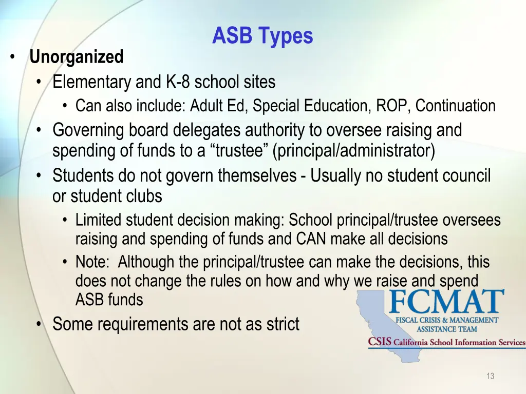 asb types