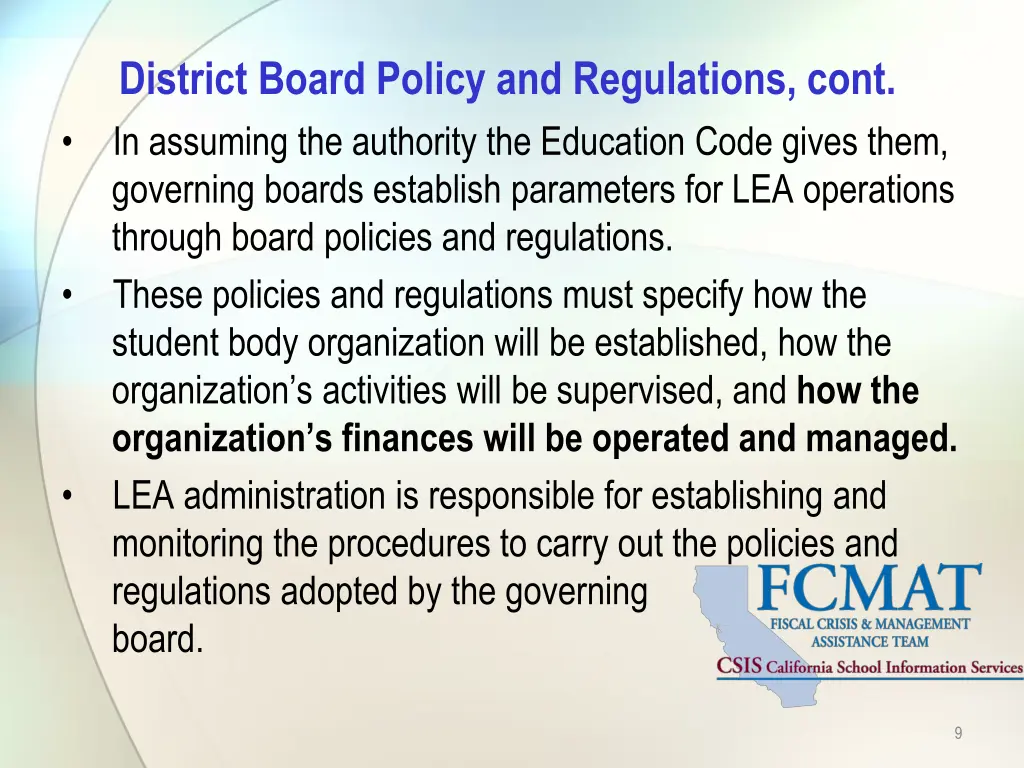 district board policy and regulations cont 3