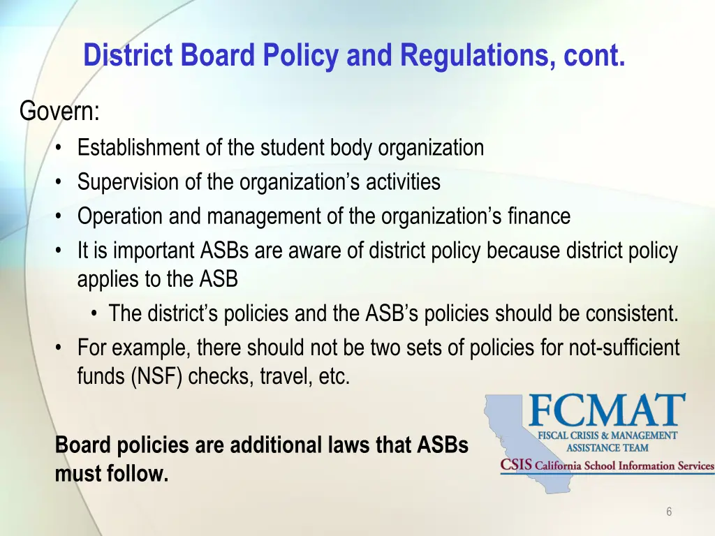 district board policy and regulations cont