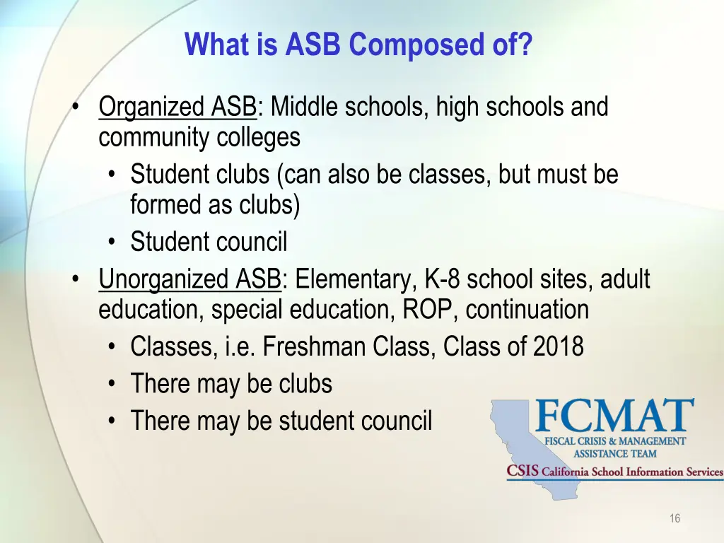 what is asb composed of