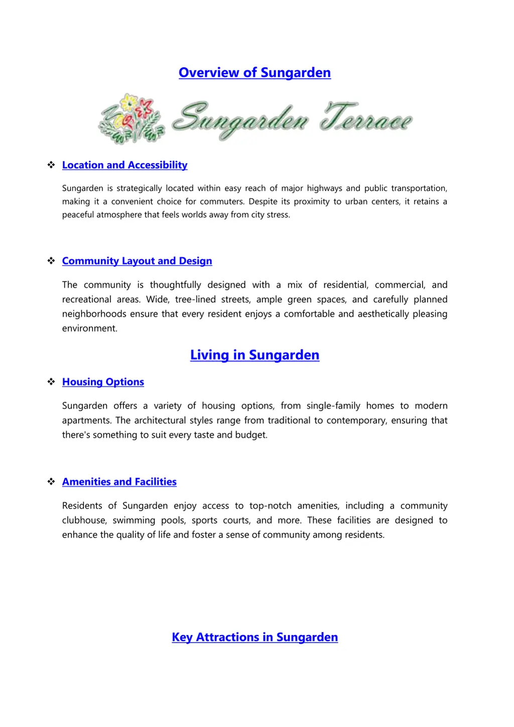 overview of sungarden