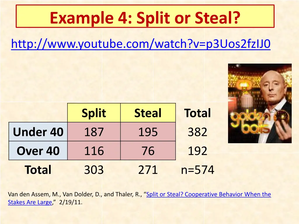 example 4 split or steal