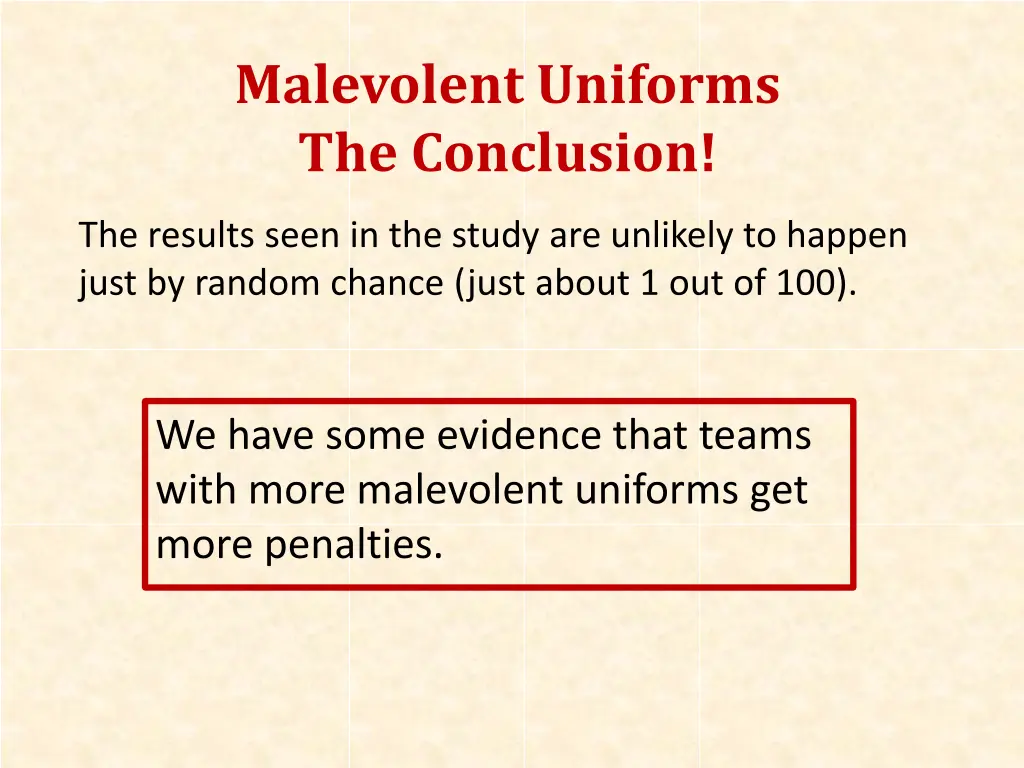 malevolent uniforms the conclusion