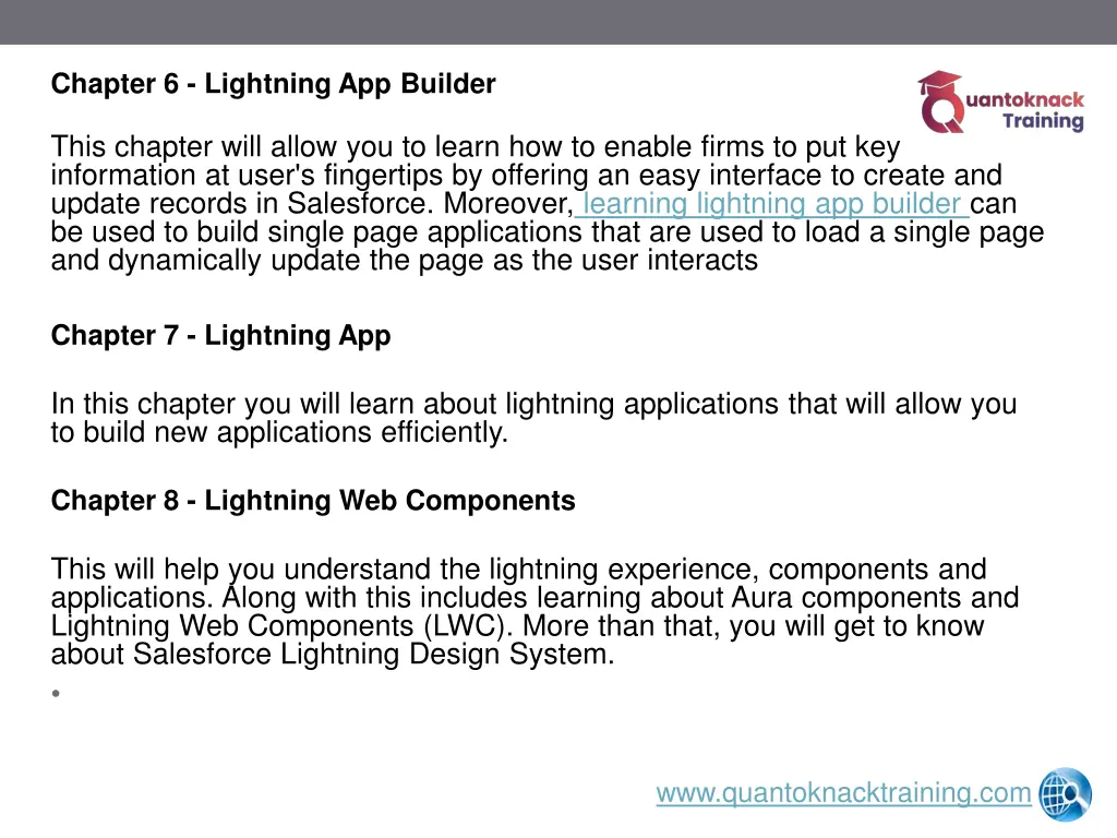 chapter 6 lightning app builder