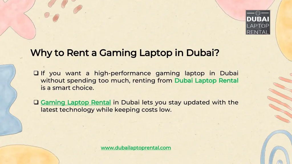 why why to rent to rent a gaming laptop in dubai