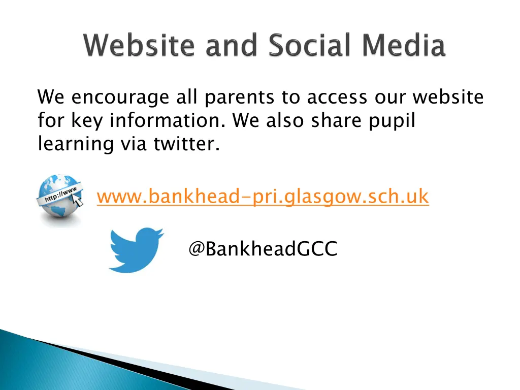 we encourage all parents to access our website