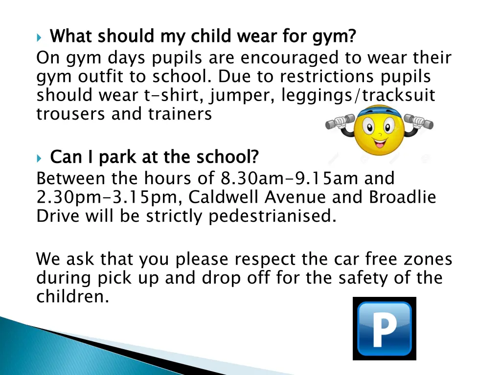 what should my child wear for gym on gym days